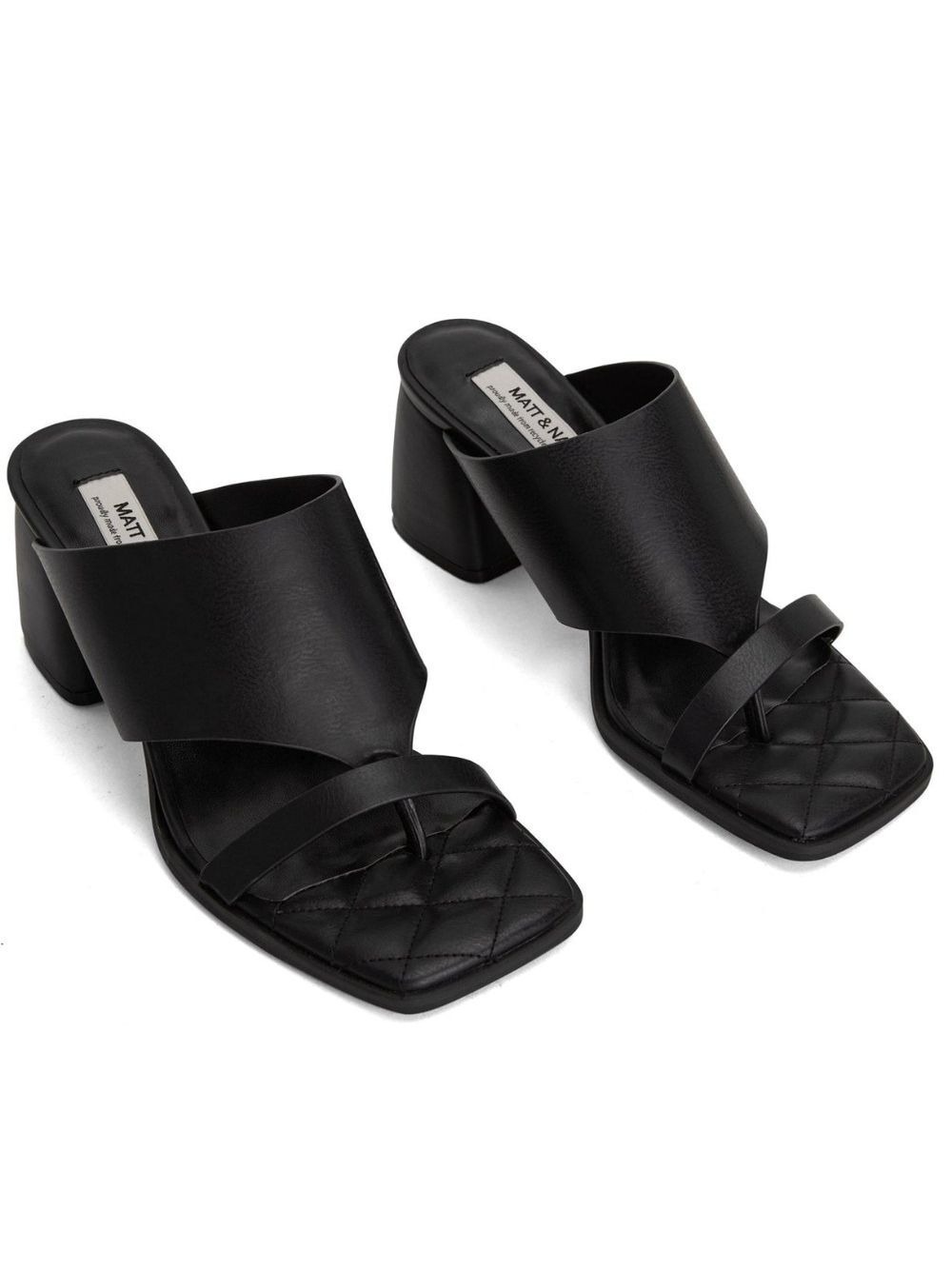 MATT & NAT KITT Women's Vegan Block Heel Sandals
